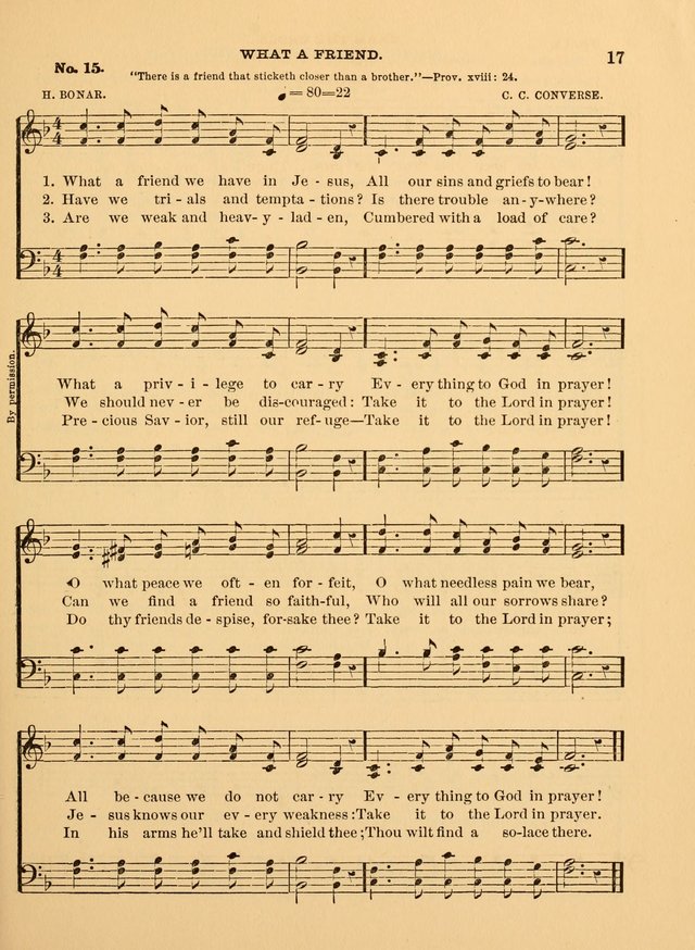 The Christian Sunday School Hymnal: a compilation of choice hymns and tunes for Sunday schools page 17