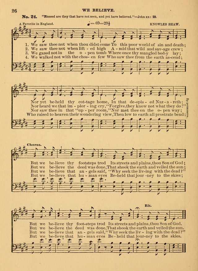 The Christian Sunday School Hymnal: a compilation of choice hymns and tunes for Sunday schools page 26