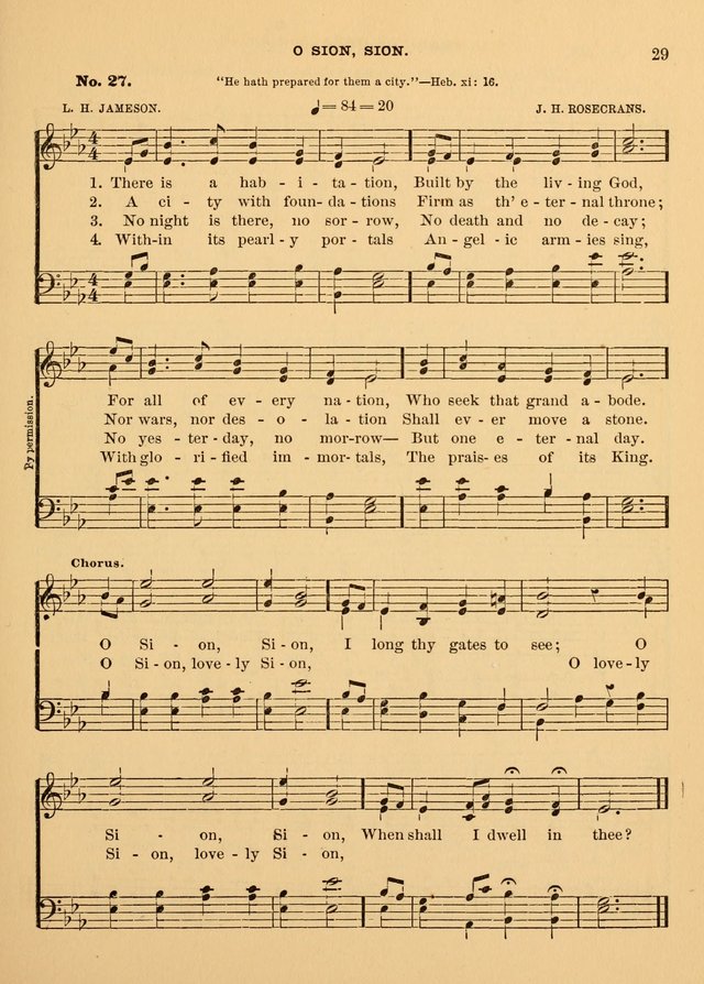 The Christian Sunday School Hymnal: a compilation of choice hymns and tunes for Sunday schools page 29