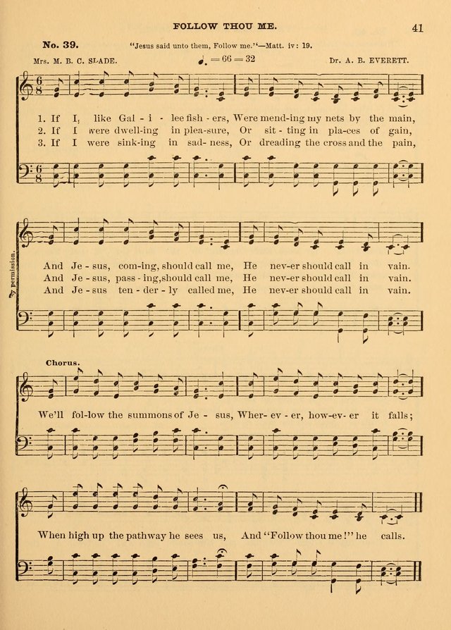 The Christian Sunday School Hymnal: a compilation of choice hymns and tunes for Sunday schools page 41