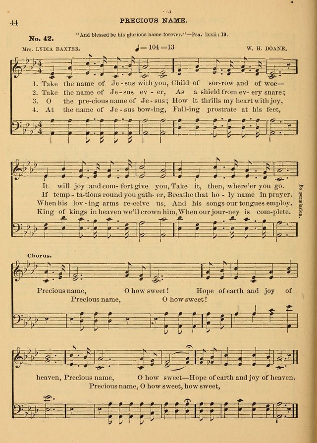 The Christian Sunday School Hymnal: a compilation of choice hymns and tunes for Sunday schools page 44