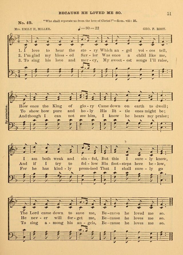 The Christian Sunday School Hymnal: a compilation of choice hymns and tunes for Sunday schools page 51