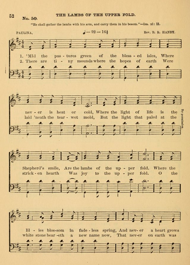 The Christian Sunday School Hymnal: a compilation of choice hymns and tunes for Sunday schools page 52