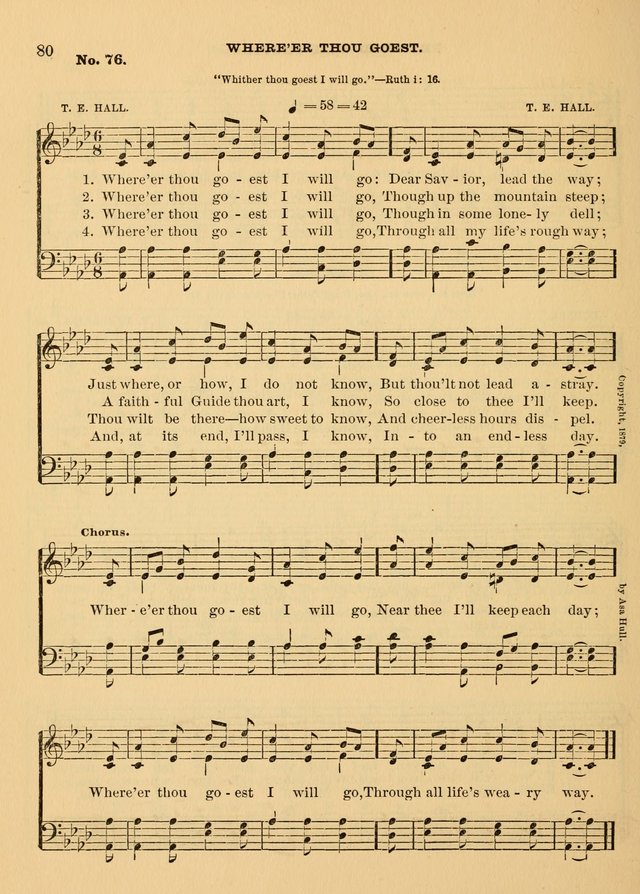 The Christian Sunday School Hymnal: a compilation of choice hymns and tunes for Sunday schools page 80