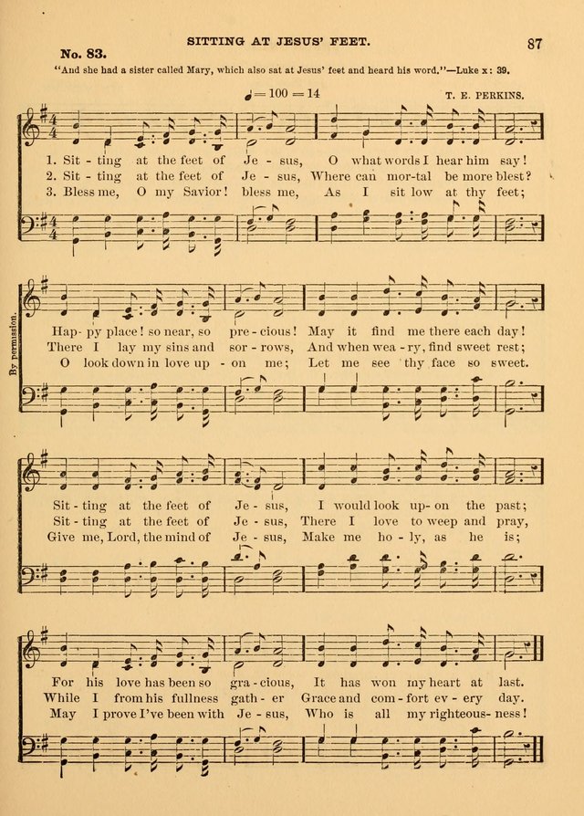 The Christian Sunday School Hymnal: a compilation of choice hymns and tunes for Sunday schools page 87