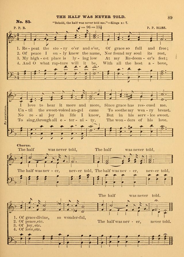 The Christian Sunday School Hymnal: a compilation of choice hymns and tunes for Sunday schools page 89