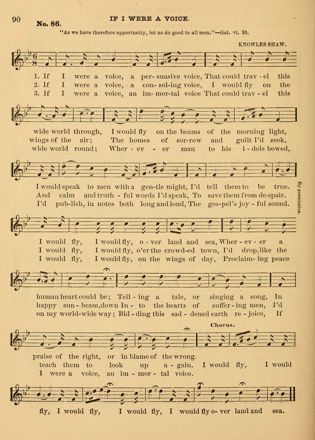 The Christian Sunday School Hymnal: a compilation of choice hymns and tunes for Sunday schools page 90