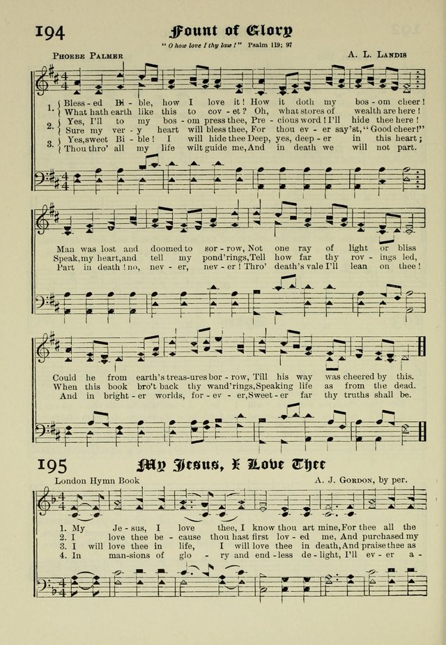 Church and Sunday School Hymnal with Supplement: a Collection of Hymns and Sacred Songs ... [with Deutscher Anhang] page 134