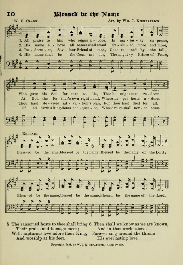 Church and Sunday School Hymnal with Supplement: a Collection of Hymns and Sacred Songs ... [with Deutscher Anhang] page 9