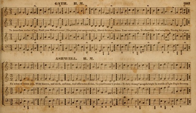 The Choir: or, Union collection of church music. Consisting of a great variety of psalm and hymn tunes, anthems, &c. original and selected. Including many beautiful subjects from the works.. (2nd ed.) page 207