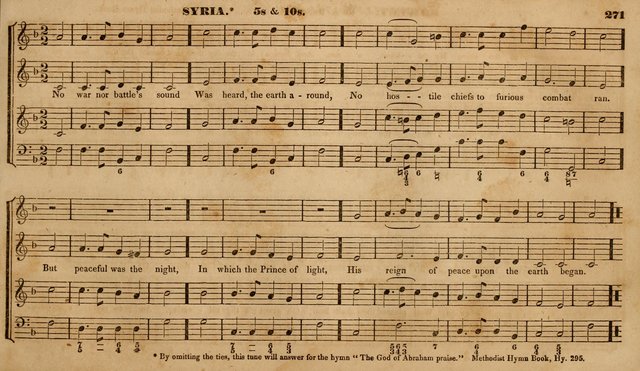 The Choir: or, Union collection of church music. Consisting of a great variety of psalm and hymn tunes, anthems, &c. original and selected. Including many beautiful subjects from the works.. (2nd ed.) page 271