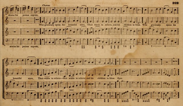 The Choir: or, Union collection of church music. Consisting of a great variety of psalm and hymn tunes, anthems, &c. original and selected. Including many beautiful subjects from the works.. (2nd ed.) page 323