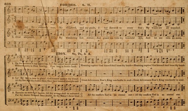 The Choir: or, Union collection of church music. Consisting of a great variety of psalm and hymn tunes, anthems, &c. original and selected. Including many beautiful subjects from the works.. (2nd ed.) page 356