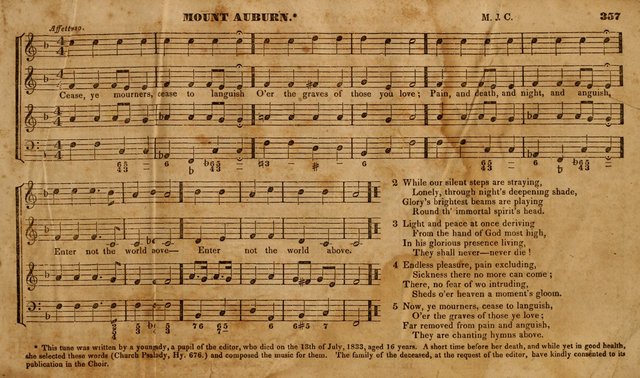 The Choir: or, Union collection of church music. Consisting of a great variety of psalm and hymn tunes, anthems, &c. original and selected. Including many beautiful subjects from the works.. (2nd ed.) page 357