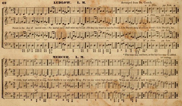 The Choir: or, Union collection of church music. Consisting of a great variety of psalm and hymn tunes, anthems, &c. original and selected. Including many beautiful subjects from the works.. (2nd ed.) page 62