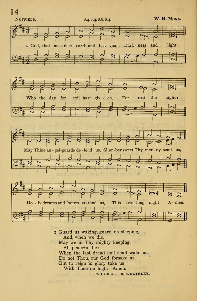 Columbia University Hymnal page 14
