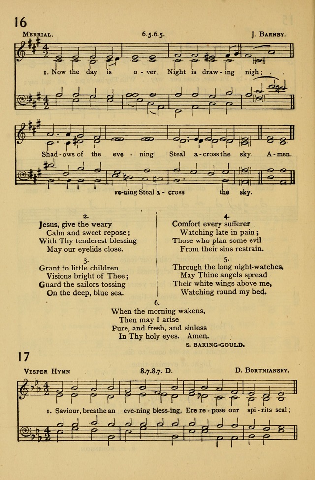 Columbia University Hymnal page 16