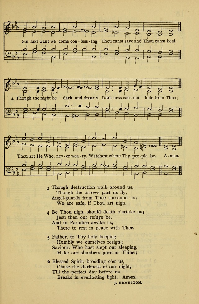 Columbia University Hymnal page 17