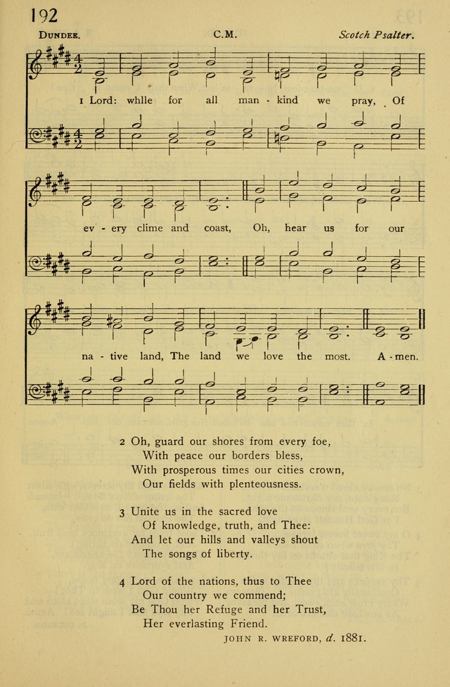 Columbia University Hymnal page 207