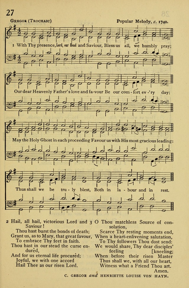 Columbia University Hymnal page 27