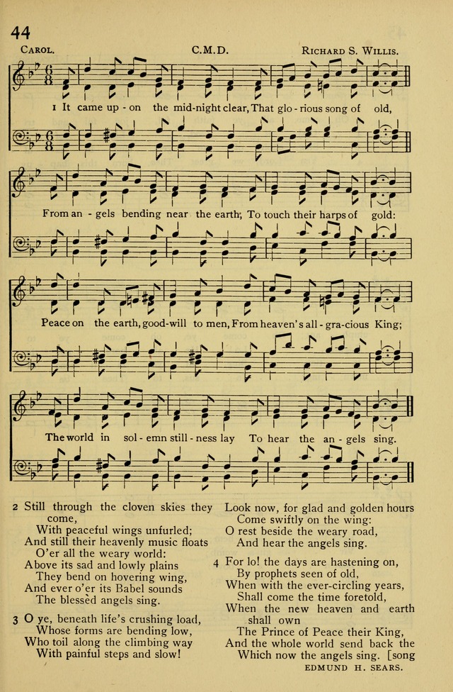 Columbia University Hymnal page 45