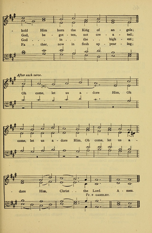 Columbia University Hymnal page 47