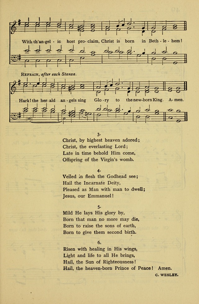 Columbia University Hymnal page 51