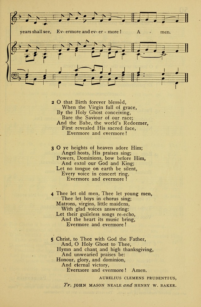 Columbia University Hymnal page 53