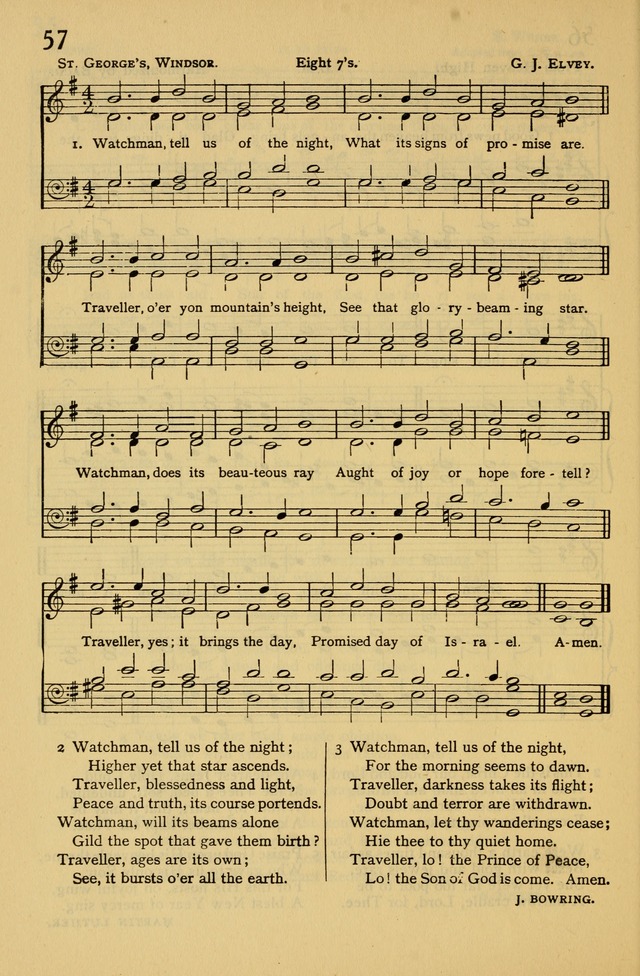 Columbia University Hymnal page 62