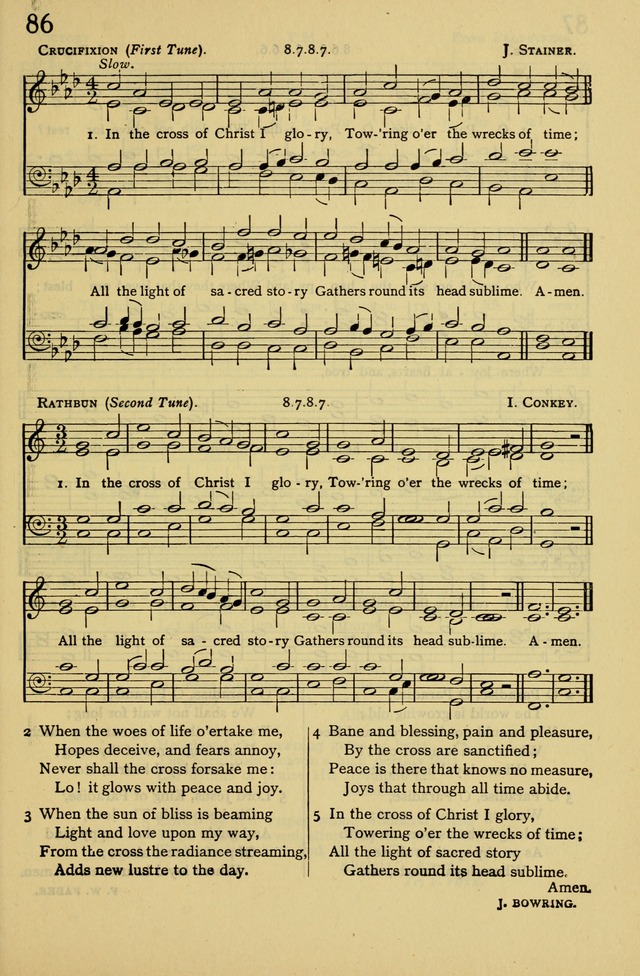 Columbia University Hymnal page 91