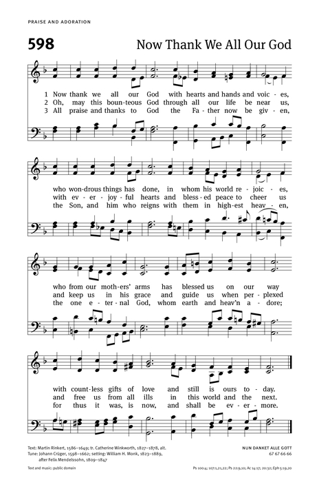 Christian Worship: Hymnal page 590