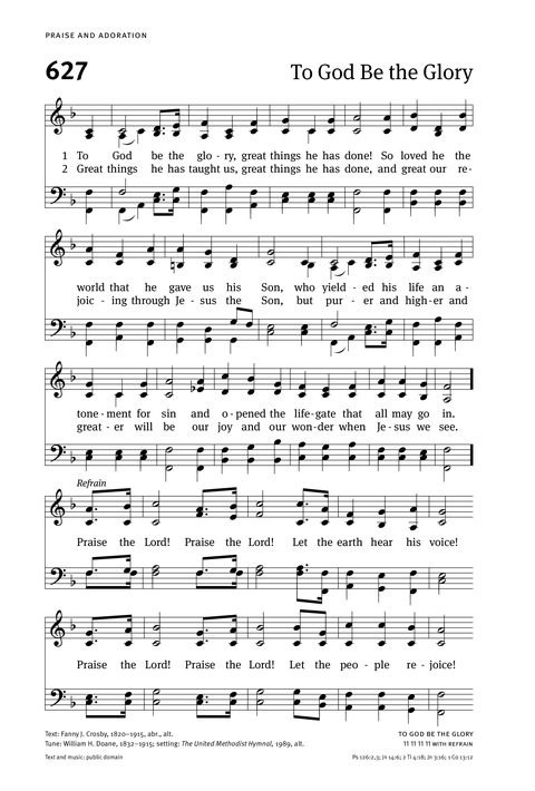 Christian Worship: Hymnal page 626