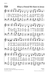 Hymn: What a Friend we have in Jesus