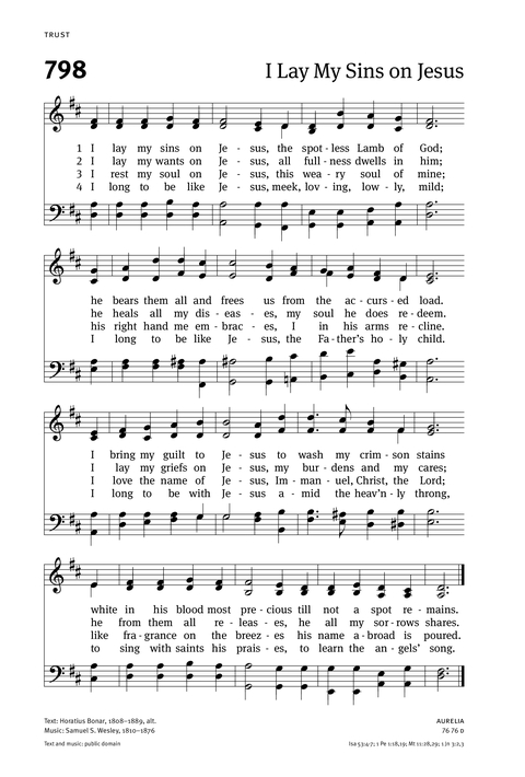 Christian Worship: Hymnal page 820