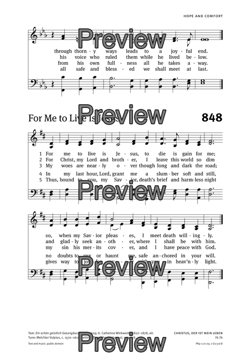 Christian Worship: Hymnal page 883