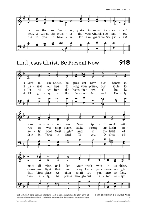 HERR JESU CHRIST | Hymnary.org