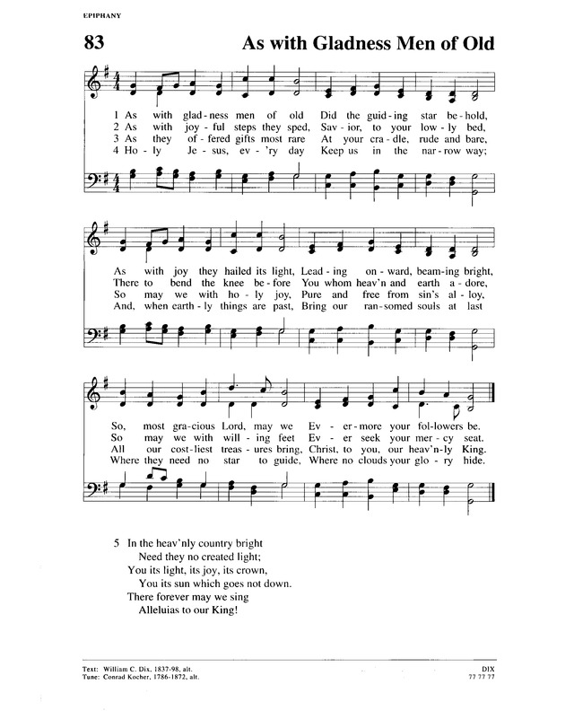Christian Worship (1993): a Lutheran hymnal page 261