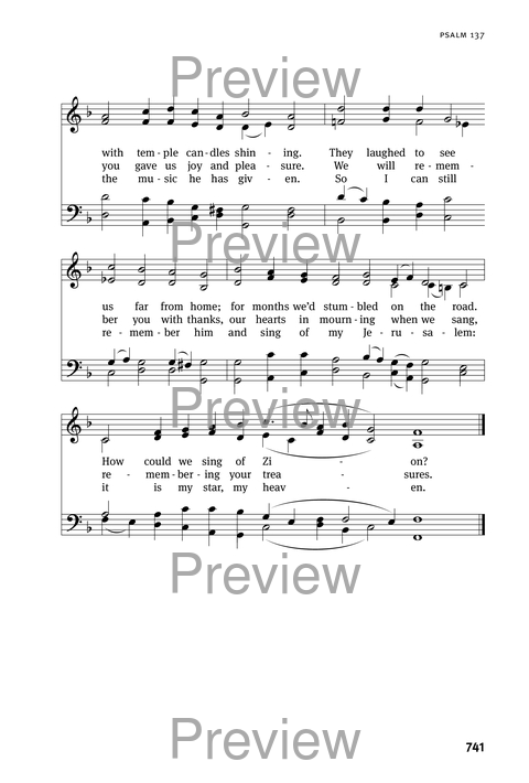 Christian Worship: Psalter page 741