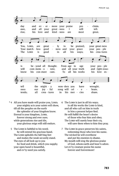 Christian Worship: Psalter page 783