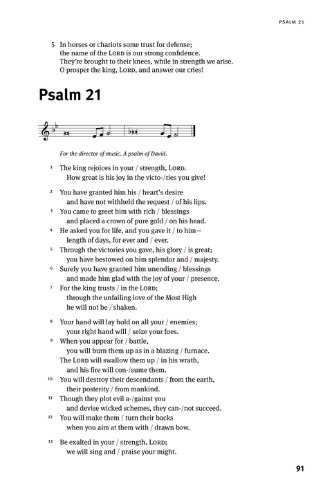 Christian Worship: Psalter page 91