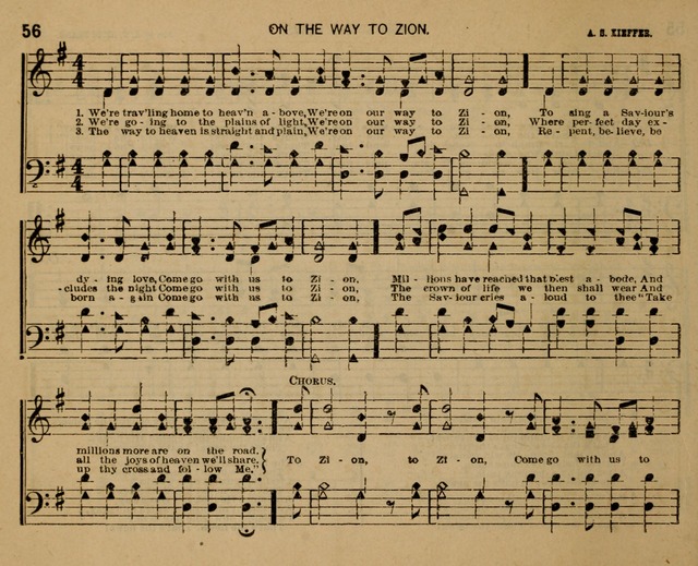 Children of Zion: a little book for little singers adapted for use in the Sabbath school and praise meeting page 57