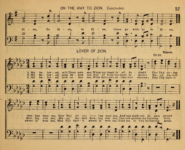 Children of Zion: a little book for little singers adapted for use in the Sabbath school and praise meeting page 58