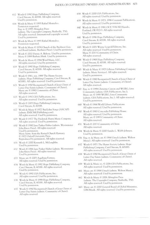 Community of Christ Sings page 811
