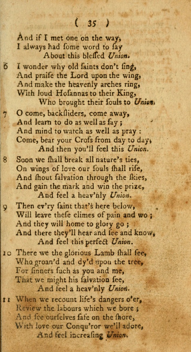 A Collection of Hymns for the use of Christians page 35