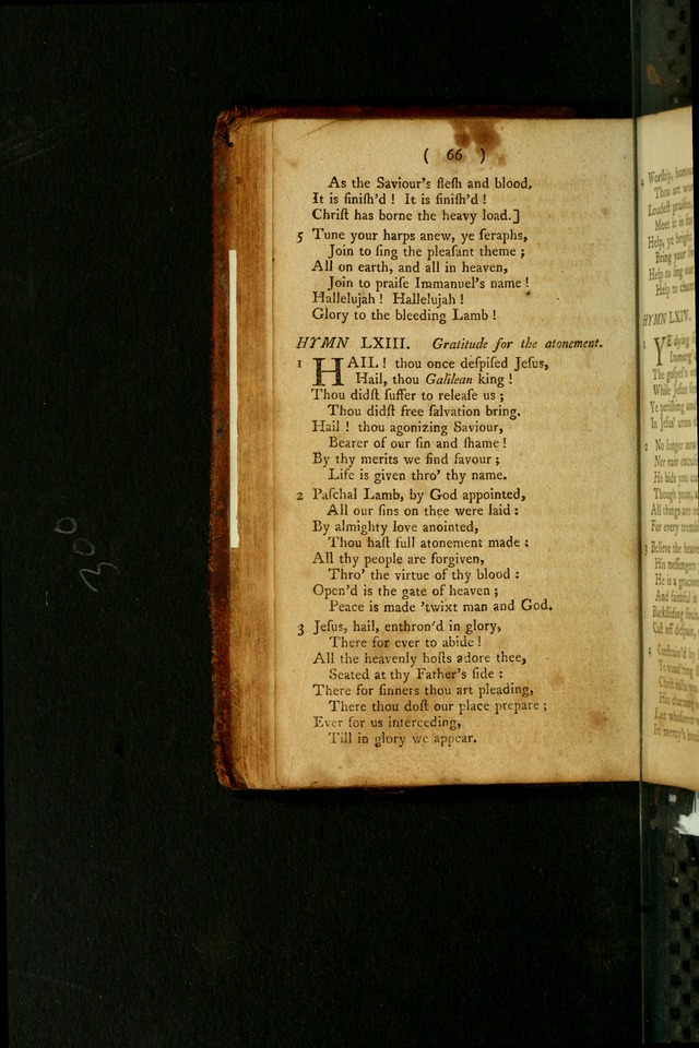 A Collection of Hymns for the use of Christians page 66