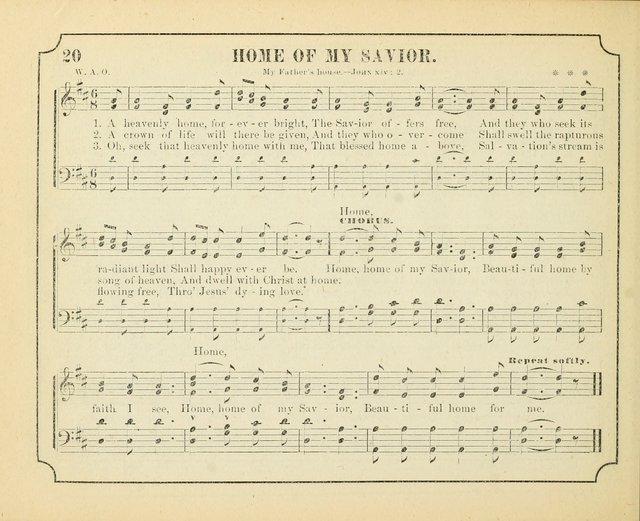 Crown of Life: a collection of songs, new and old, for the use in the Sunday-school, prayer and praise meetings, and the home circle page 20
