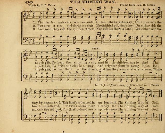The Diadem: a collection of tunes and hymns for Sunday school and devotional meetings page 66