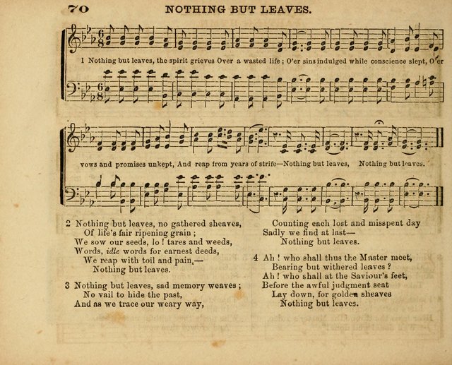 The Diadem: a collection of tunes and hymns for Sunday school and devotional meetings page 70