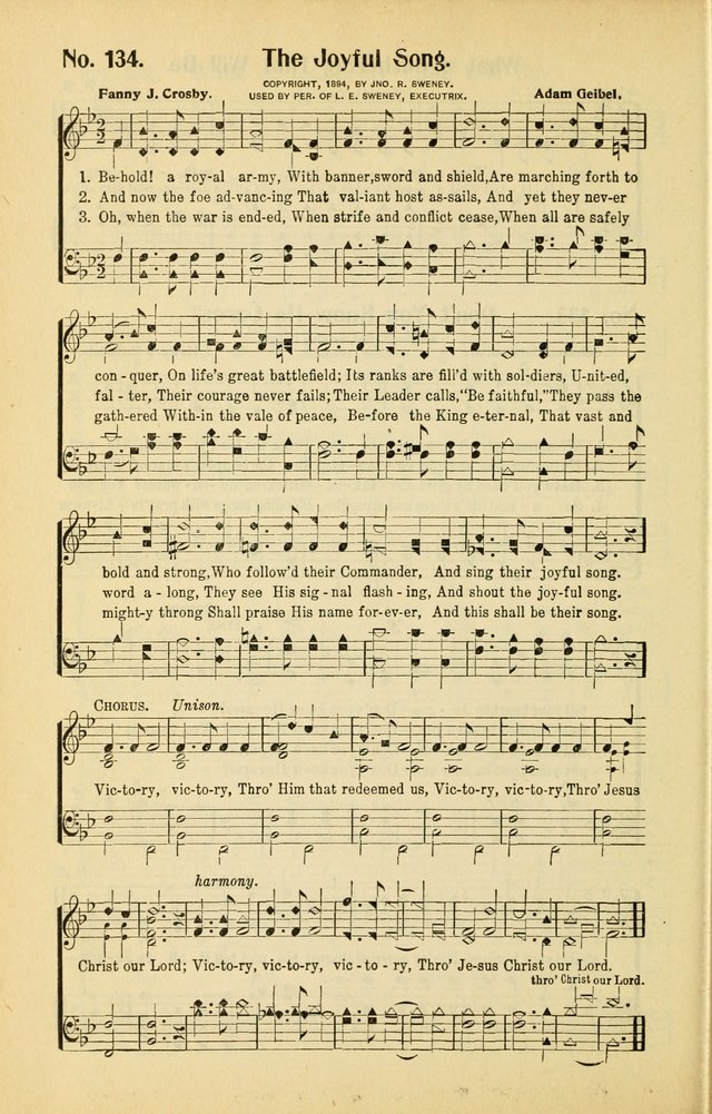Diadems: a collection of religious songs, new and old, for the church and Sunday school page 134