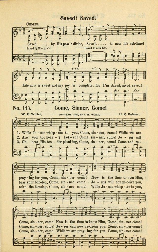 Diadems: a collection of religious songs, new and old, for the church and Sunday school page 143